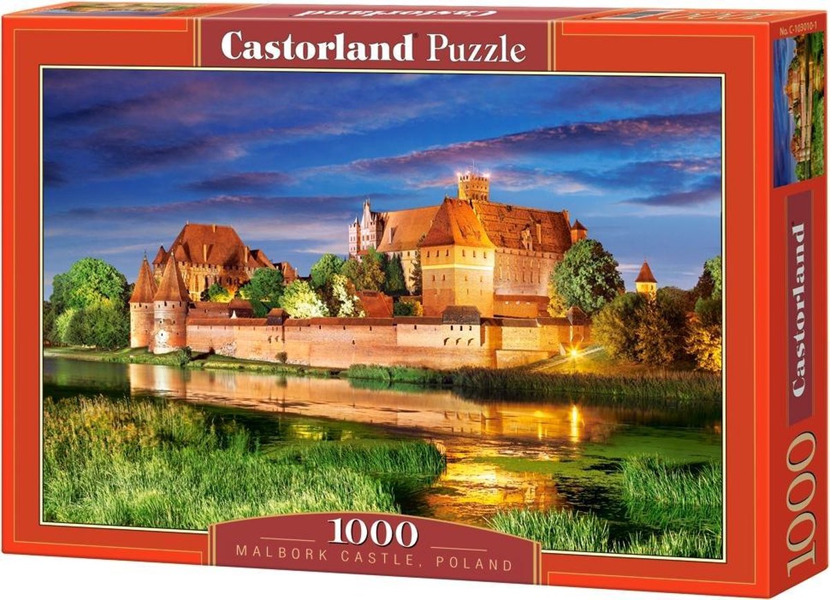 Castorland Schloss Malbork Polen – Puzzle – 1.000 Teile – Satin-Finish – perfekte Passform – europäische Qualität