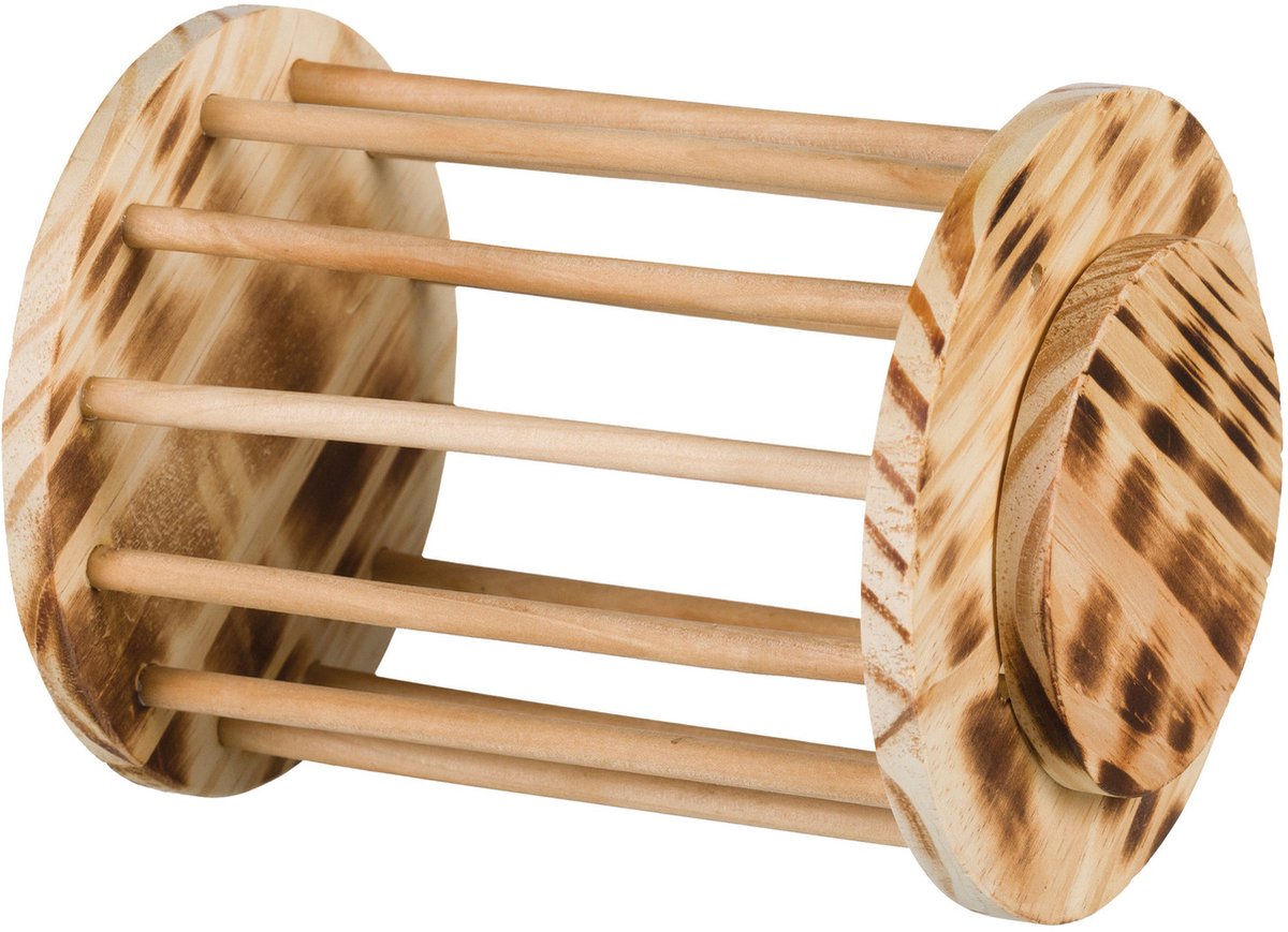 Trixie Heuraufe mit geflammtem Holzdeckel