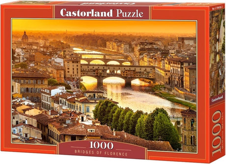 Castorland Brücken von Florenz – Puzzle – 1.000 Teile – satinierte Oberfläche – perfekte Passform – europäische Qualität