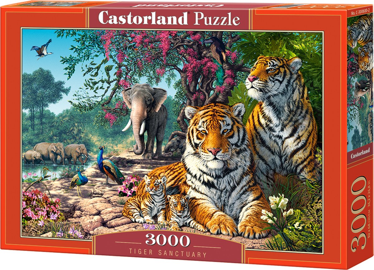Castorland Tiger Sanctuary – Puzzle – 3.000 Teile – Satin-Finish – perfekte Passform – europäische Qualität