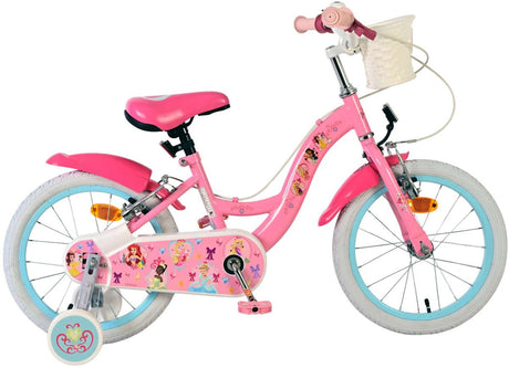 Volare Disney Princess Kinderfahrrad – Mädchen – 16 Zoll – Pink – zwei Handbremsen