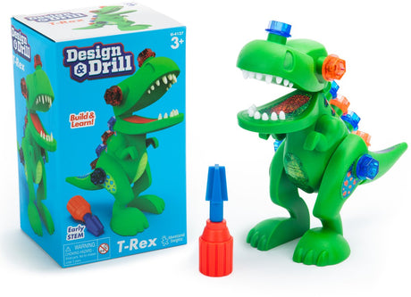 Lernressourcen Design Drill® T-Rex – Drill dekorierter Dinosaurier – Stimme – 3+