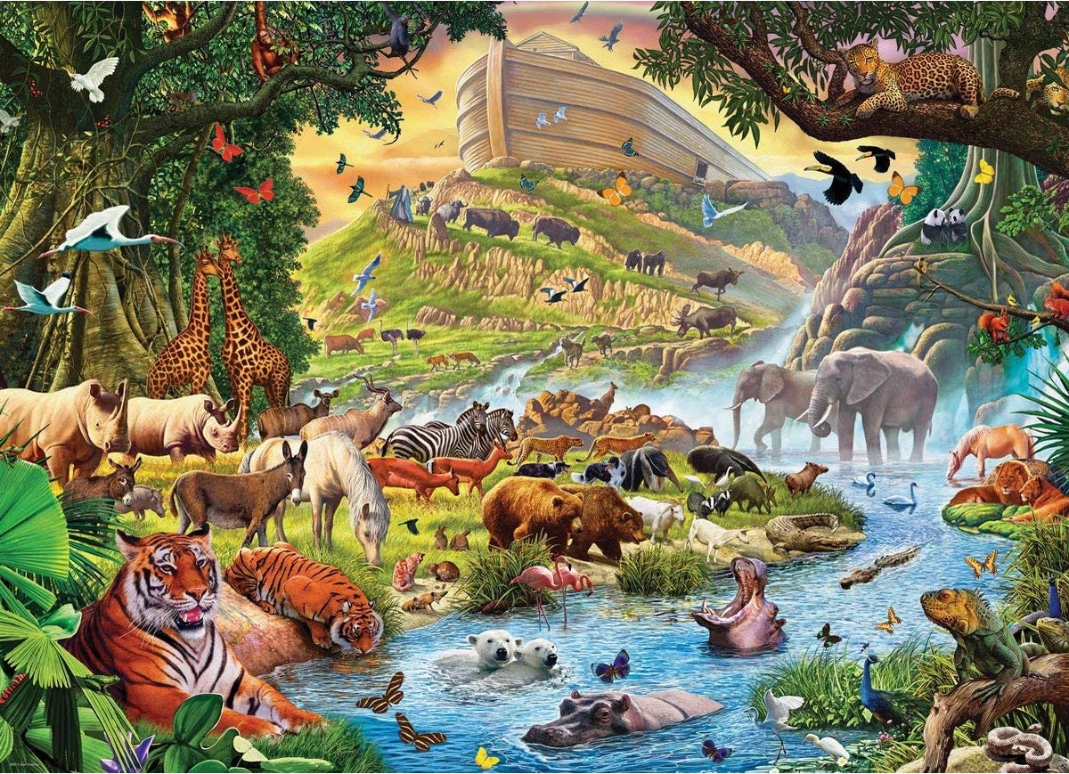 Eurographics – Arche Noah vor dem Regen [Arche Noah vor dem Regen] – Steve Crisp – 500 XL-Teile 68 x 48 cm (B x H) – Familienpuzzle