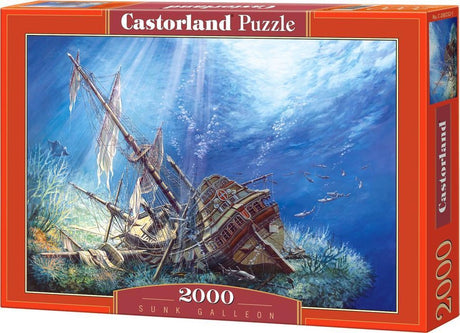 Castorland versenkte Galeone – Puzzle – 2.000 Teile – Satin-Finish – perfekte Passform – europäische Qualität