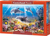 Selecta Castorland Puzzle Delfine unter Wasser, 500 Teile.