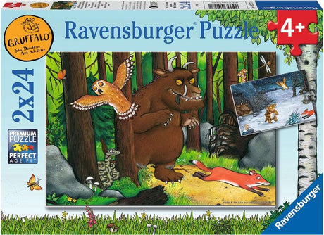 Ravensburger Puzzle Der Grüffelo – zwei Puzzles – 24 Teile – Kinderpuzzle