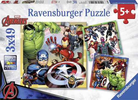 Ravensburger Puzzle The Avengers – drei Puzzles – 49 Teile – Kinderpuzzle