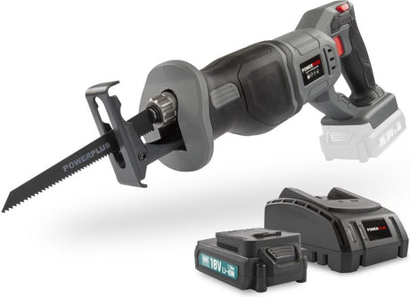 Powerplus powebrss1 reciprozaag - 18v - incl batterij 18v 1.5ah en lader