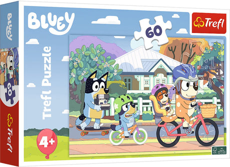 Trefl Bluey-Serie – Kinderpuzzle 60 Teile – Lichtemittierendes Papier – leuchtende Farben – Öko-Materialien