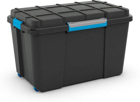 Kis Scuba Aufbewahrungsbox XL – 110 l – schwarz-blaue Clips