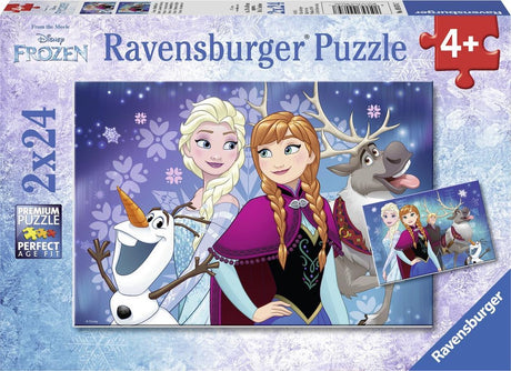 Ravensburger Puzzle Disney Frozen Northern Lights – zwei Puzzles – 24 Teile – Kinderpuzzle