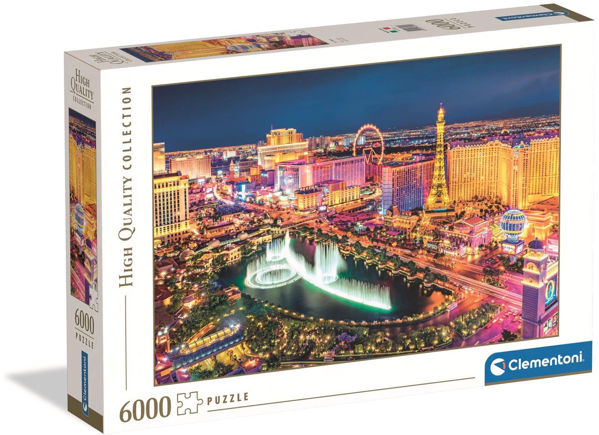 Clementoni – Puzzle – 6000 Teile – Las Vegas – Puzzle für Erwachsene – hochwertige Sammlung
