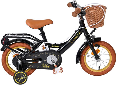 Volare Ashley Kinderfahrrad – Mädchen – 12 Zoll – Schwarz – zwei Handbremsen
