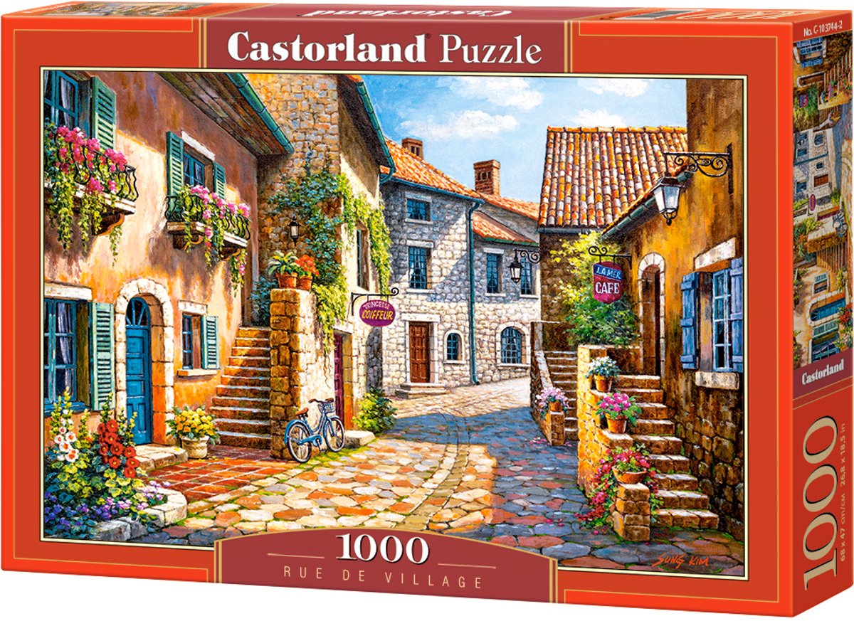 Selecta Castorland Puzzle Rue de Village, 1000 Teile.