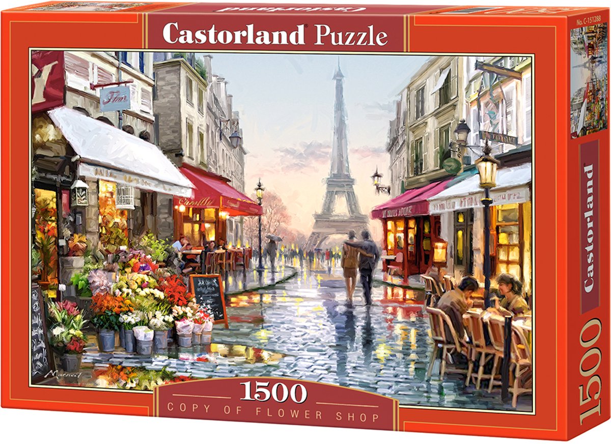 Selecta Castorland Puzzle Blumenladen, 1500 Teile.