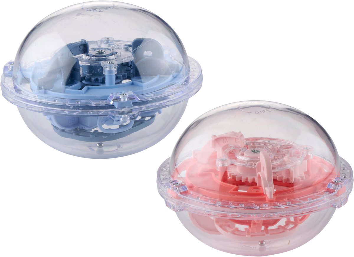 Lifetime maze ball doolhof bal - 75 levels - breinspel puzzel bal 9x7 cm - 3d doolhof spel voor kinderen en volwassenen - denkspel en behendigheidsspel - 1 willekeurige kleur