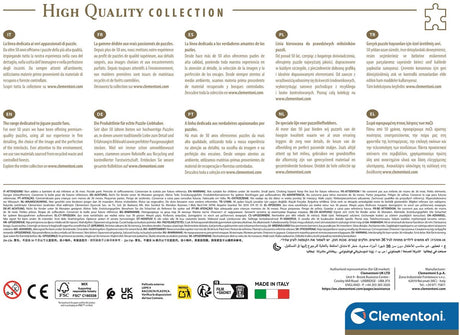 Ty Clementoni Blaue Straße von Chefchaouen – Blaue Straßen – Puzzle 500 Teile für Erwachsene – Puzzle HQC High Quali Collection ab 10 Jahren