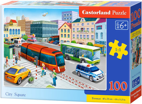 Castorland City Square – Puzzle – 100 Teile – Stadt – Premium-Qualität