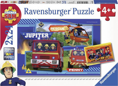 Ravensburger - Feuerwehrmann Sam Puzzle - in Aktion 2x24 Stücke