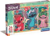 Clementoni Jigsaw Puzzle Super Color Maxi Disney Stitch, 24st.
