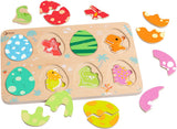 Classic World Holzeinlegepuzzle Dinosaurier, 25 Teile.