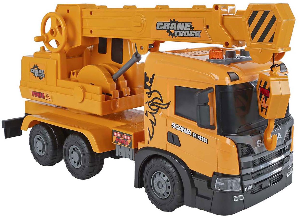 2-Spiel-Scania-LKW-Kran-Reibung mit Licht und Ton