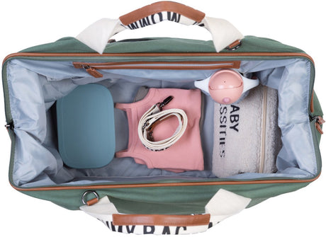 Childhome Mommy Bag® Stilltasche – Wickeltasche – Grün – 5 kg Tragkraft – 55 x 30 x 40 cm – 58 l