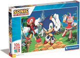 Clementoni Jigsaw Puzzle Super Color Maxi Sonic, 104st.