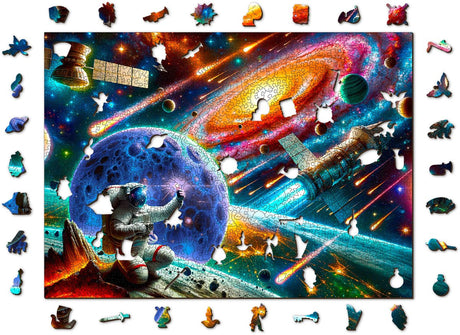 Holzstadt Holzstadt kosmische Erkundung Holzpuzzle 1010 Teile