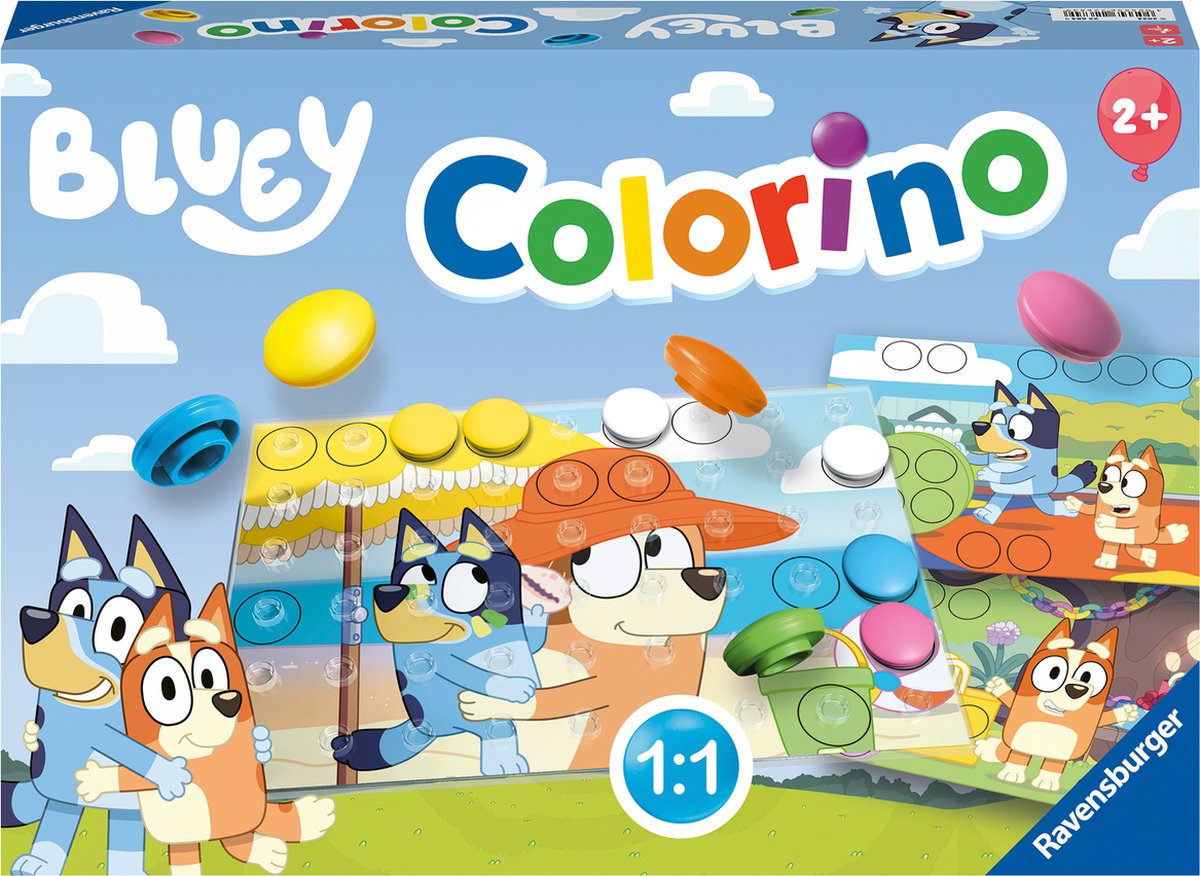 Ravensburger Bluey Colorino ein Kinderspiel
