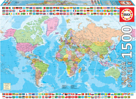 Educa Puzzle Weltkarte 1500 Teile
