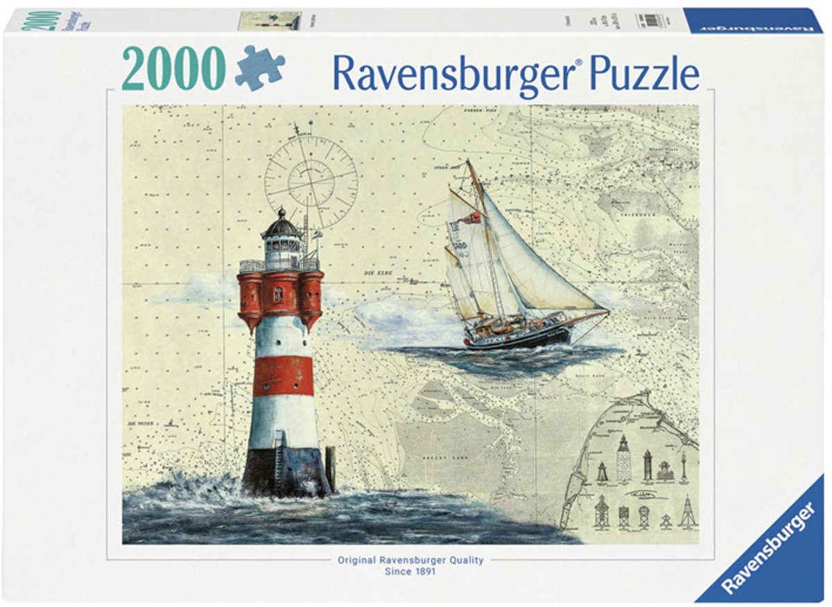 Ravensburger Puzzle Romantischer Leuchtturm - Puzzle - 2000 Teile