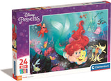 Clementoni Maxi-Puzzle Disney kleine Meerjungfrau, 24 Teile.