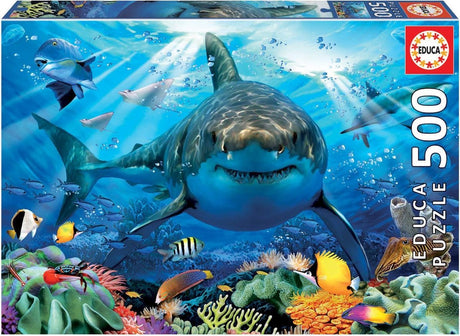 Educa - Puzzle - 500 Teile - Weißer Hai
