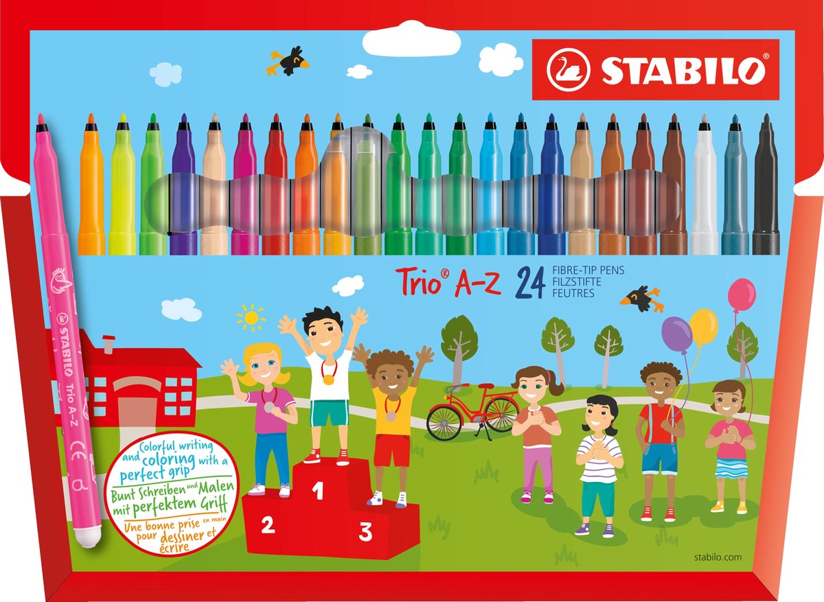 Stabilo Trio a-z – Filzstift – Set à 24 Stück