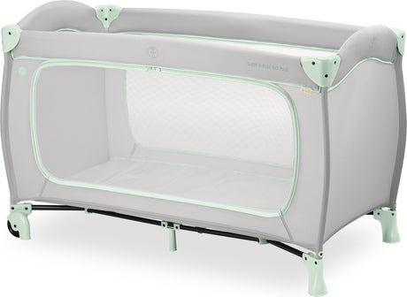 Hauck sleep n play go plus - campingbedje - met wielen - extra grote doorgang - dusty mint