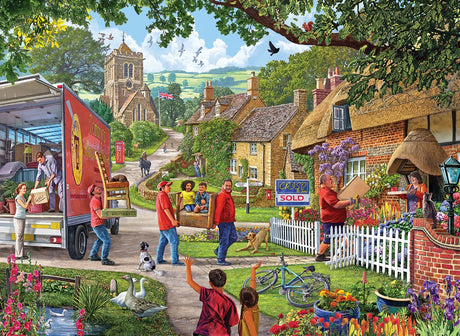Gibsons – Moving Day (von Steve Crisp) – 500 Teile 48×34cm (B×H) – Puzzle für Erwachsene