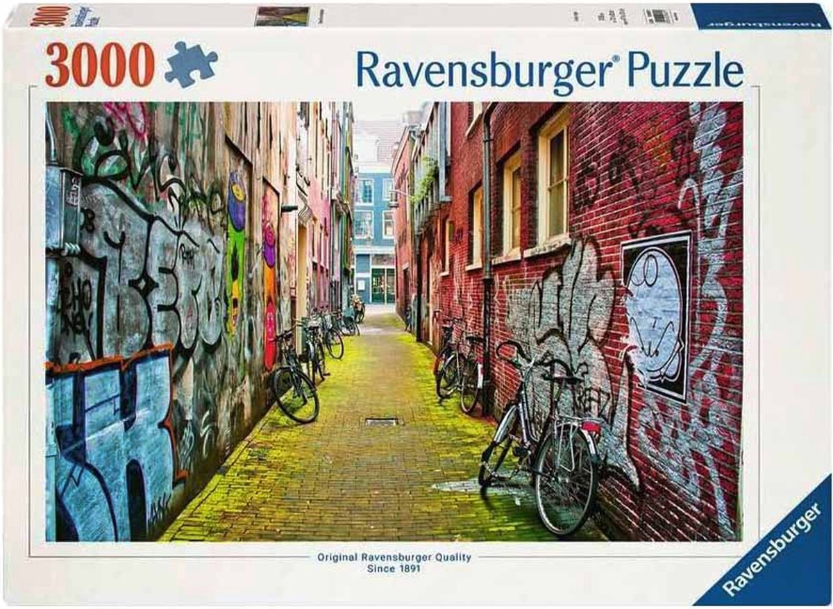Ravensburger Puzzle Straße in Amsterdam, 3000.