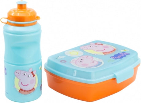 Stor Peppa Pig Trinkbecher + Lunchbox Lunchbox