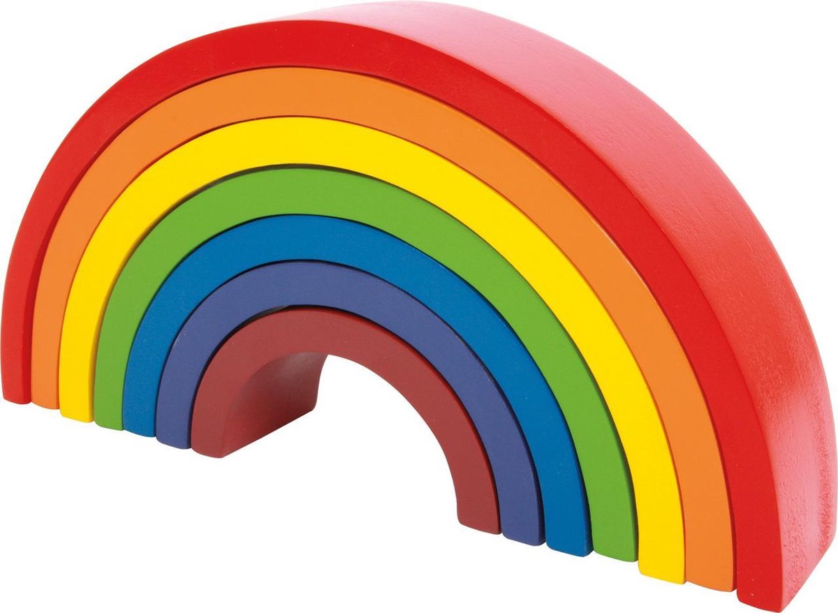Kleiner Fuß - Holzbausteine ​​Regenbogen, 9dlg.