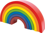 Kleiner Fuß - Holzbausteine ​​Regenbogen, 9dlg.