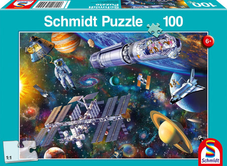 Schmidt - Puzzle - Weltraumspaß - 100 Teile - Kinder - ab 6 Jahren