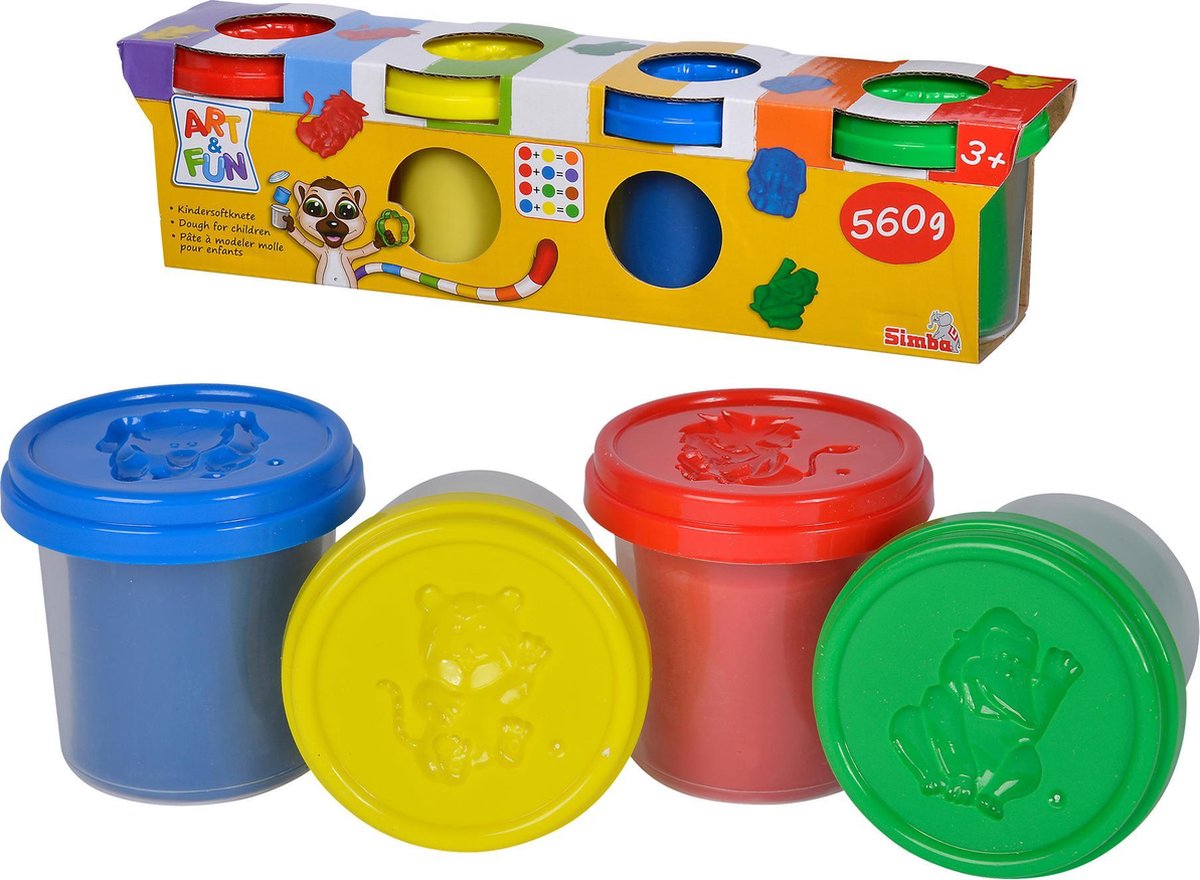 Simba Art Fun Ton-Set, 4-teilig.