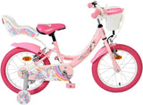 Volare Einhorn Kinderfahrrad – Mädchen – 16 Zoll – Pink – zwei Handbremsen