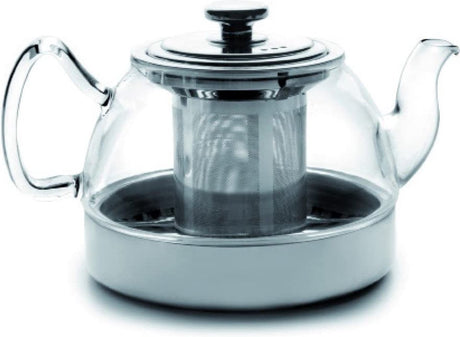 Ibili Glasteekanne mit Induktionsfilter 1200l Silber