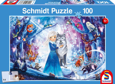 Schmidt - Puzzle - Prinzessin im Winterwald - 100 Teile - Kinder - ab 6 Jahren