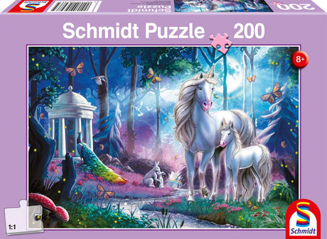 Schmidt - Puzzle - Einhornstute mit Fohlen - 200 Teile - Kinder - ab 8 Jahren