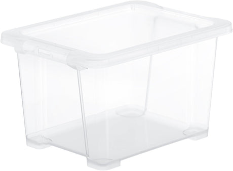 Rotho Core Basic Aufbewahrungsbox - 4er-Set - stapelbar - 15 ltr