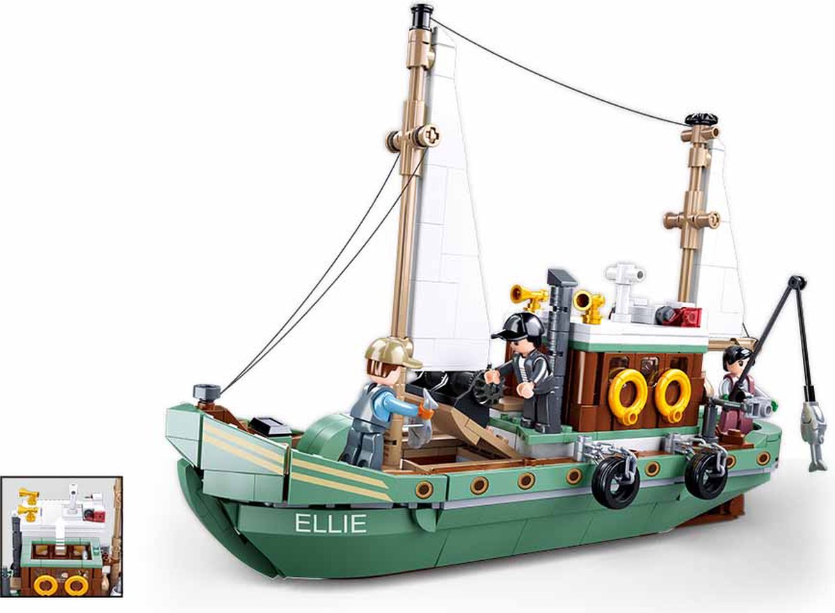 Sluban-Modellstein-Fischerboot (M38-B1119)