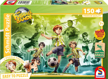 Schmidt - Puzzle - Die Fußballbande, am Ball bleiben, - Die Fußballbande - 150 Teile - Kinder - ab 7 Jahren